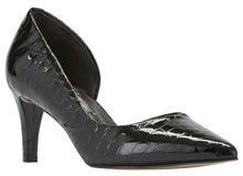 Surge: Black Patent Leather Croco Print