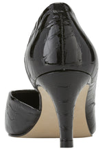 Surge: Black Patent Leather Croco Print