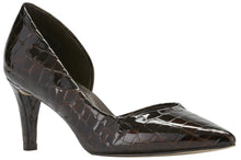 Surge: Brown Patent Leather Croco Print
