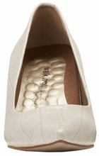Sophia: White Dressy Croco Print Leather