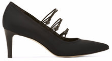 Statement: Black Micro Fabric/Black Patent Leather