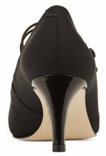 Statement: Black Micro Fabric/Black Patent Leather
