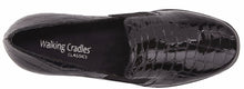 Teri: Black Croco Patent Print Leather