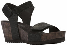 Theta: Black Matte Snake Print Leather