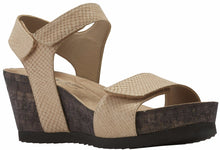 Theta: Light Taupe Matte Snake Print Leather
