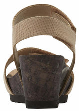 Theta: Light Taupe Matte Snake Print Leather