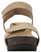 Theta: Light Taupe Matte Snake Print Leather
