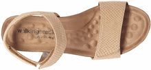 Theta: Light Taupe Matte Snake Print Leather