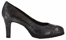 Tiger: Black Snake Print Leather
