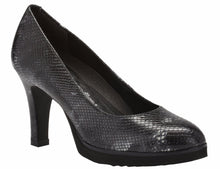 Tiger: Black Snake Print Leather