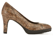 Tiger: Brown Python Print Leather