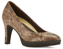 Tiger: Brown Python Print Leather