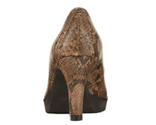 Tiger: Brown Python Print Leather