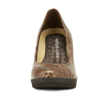 Tiger: Brown Python Print Leather