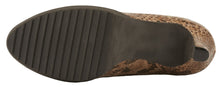 Tiger: Brown Python Print Leather
