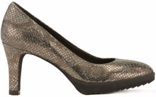 Tiger: Pewter Snake Print Leather