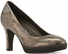 Tiger: Pewter Snake Print Leather
