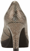 Tiger: Pewter Snake Print Leather