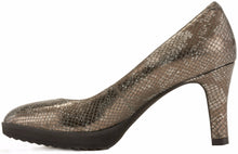 Tiger: Pewter Snake Print Leather