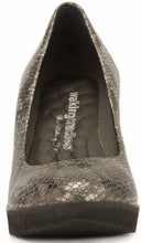 Tiger: Pewter Snake Print Leather