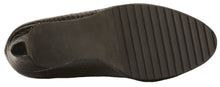 Tigress: Black Patent Belly Snake Print Leather