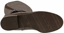 Tristan: Brown Nappa Leather WIDE WIDE CALF