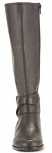 Tristan: Black Nappa Leather WIDE CALF