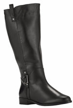 Tundra: Black Leather WIDE WIDE CALF