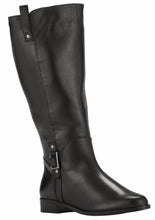 Tundra: Black Leather WIDE CALF