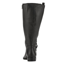 Tundra: Black Leather WIDE WIDE CALF