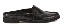 Windsor: Black Patent Snake Print Leather NEW