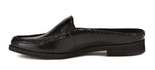 Windsor: Black Patent Snake Print Leather NEW