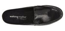Windsor: Black Patent Snake Print Leather NEW